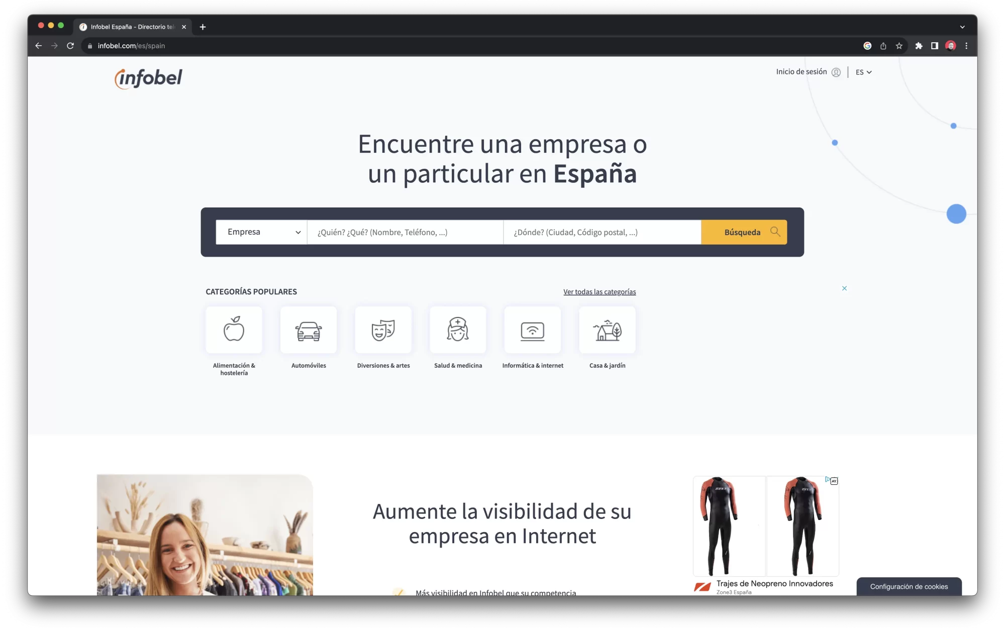 infobel portal imprescindible incripcion mejorar seo00008